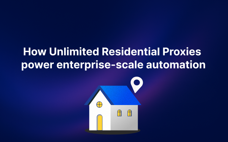 Unlimited residential proxies